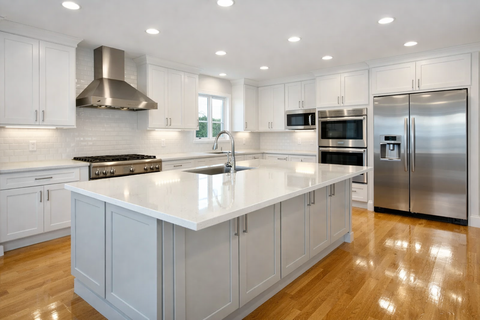 Modern kitchen suitable for deep cleaning services